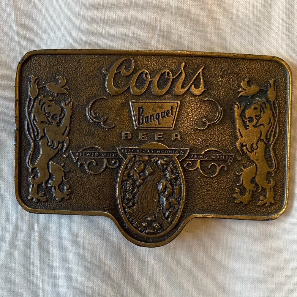 Vintage Coors Belt Buckle